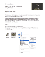 HTML Tutorial Web Design using Notepad & Kompozer, CSS ...