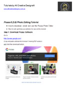 Picasa 5 Image Editing Tutorial PDF Download