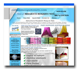 Basic E-commerce website Cotton Mosquito Nets